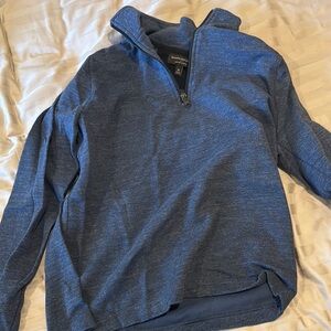 Men's Blue Quarter-Zip Sweater